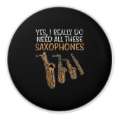 Saxofoon Types Keramische Knop (Voorkant)