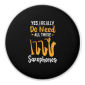 Saxofoon Types Keramische Knop (Voorkant)