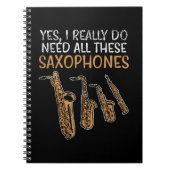 Saxofoon Types Notitieboek (Voorkant)