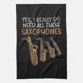 Saxofoon Types Theedoek (Verticaal)