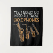 Saxofoon Types Wandkleed (Voorkant)