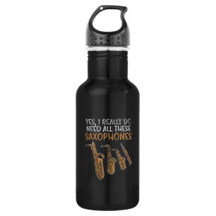 Saxofoon Types Waterfles