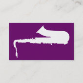 saxofoon visitekaartje (Achterkant)