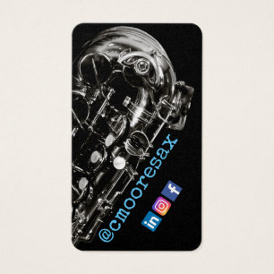 Saxofoon visitekaartjes