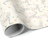 Saxofoon Vlinders Cadeaupapier (Rol Hoek)
