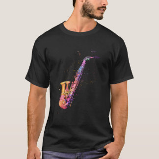 Saxofoon Voor Blues Muziek Jazz Alto Muzikanten T-shirt