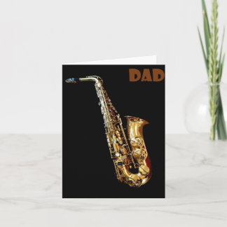 Saxofoon Vouwkaart Kaart