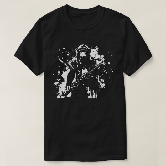 saxofoonaap t-shirt (Design voorkant)