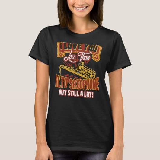 Saxofoondag 1 t-shirt (Voorkant)