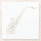 Saxofoonglas onderzetter (Achterkant)