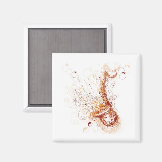 saxofoonmagneet magneet (Voorkant / Achterkant)