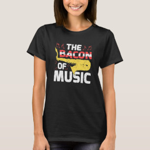 Saxofoonmuziek is het spek van de muziek t-shirt