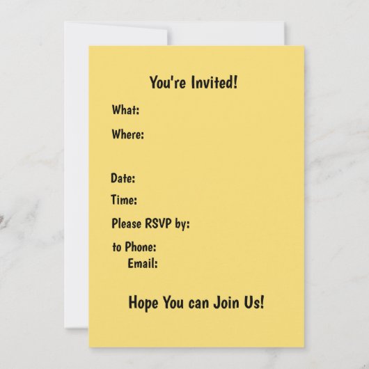 Saxofoonpatroon Kaart (Achterkant)