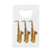 saxofoons creditkaart flessenopener (Achterkant)