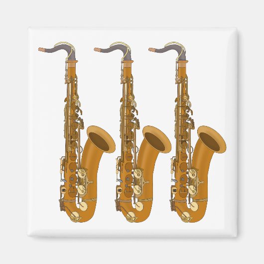 saxofoons magneet (Voorkant)