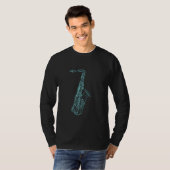 saxofoonschets-marsband t-shirt (Voorkant volledig)