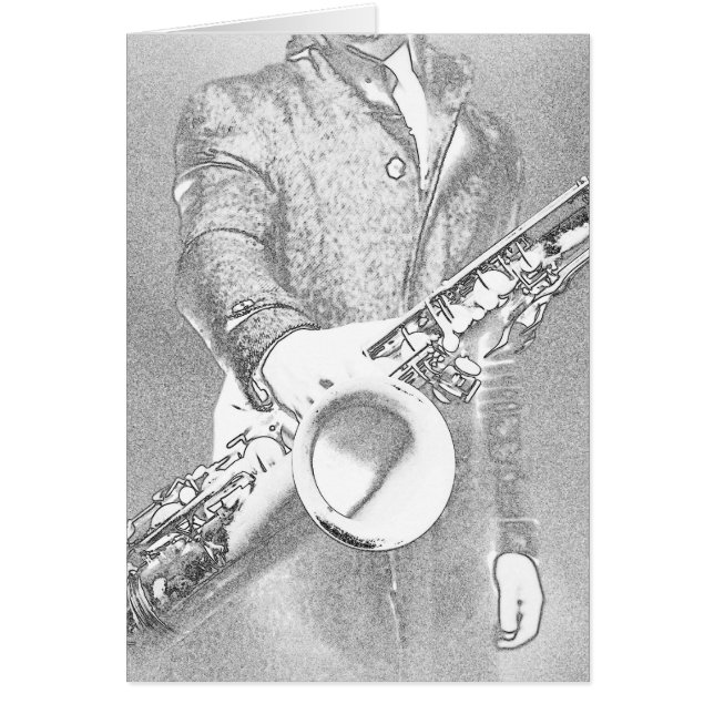 saxofoonspeler (Voorkant)