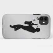 Saxofoonspeler Case-Mate iPhone Case (Achterkant (horizontaal))
