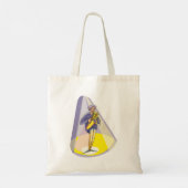 Saxofoonspeler in de Schijnwerpers Tote Bag (Achterkant)