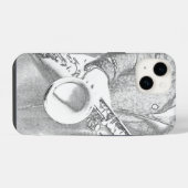 saxofoonspeler iPhone hoesje (Achterkant horizontaal)