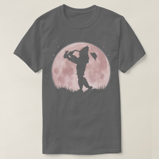 Saxofoonspeler spelen t-shirt (Design voorkant)