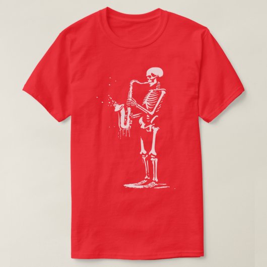 saxofoonspeler t-shirt (Design voorkant)
