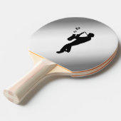 Saxofoonspeler Tafeltennisbatje (Voorkant Gekanteld)