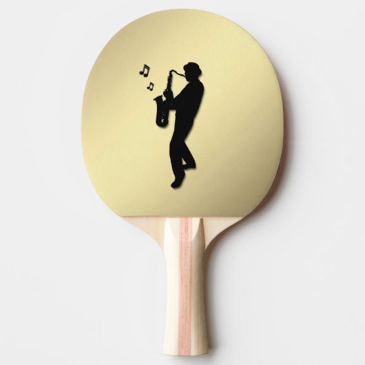 Saxofoonspeler Tafeltennisbatje (Voorkant)