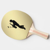 Saxofoonspeler Tafeltennisbatje (Zijkant)