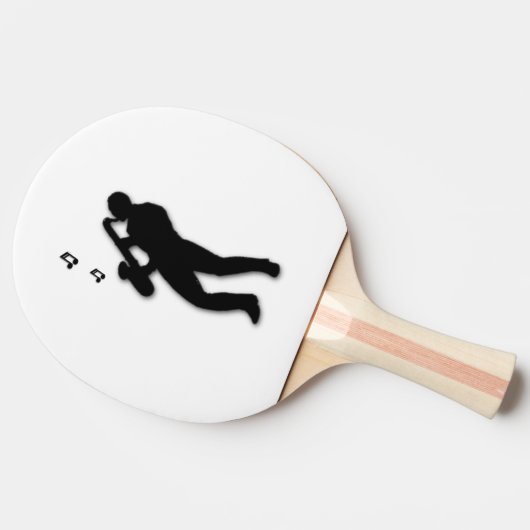 Saxofoonspeler Tafeltennisbatje (Achterkant)