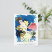 "Saxoleine French Petrol Ad Briefkaart (Staand voorkant)