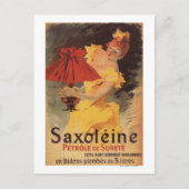 Saxoleine Lamp Oil Red Lampshade Briefkaart (Voorkant)
