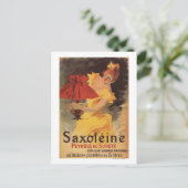 Saxoleine Lamp Oil Red Lampshade Briefkaart (Staand voorkant)
