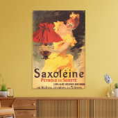 Saxoleine Lamp Oil Red Lampshade Canvas Afdruk (Insitu (Woonkamer))