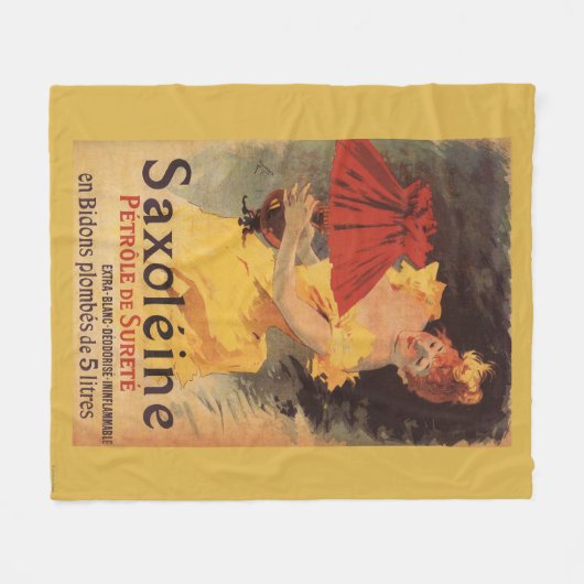 Saxoleine Lamp Oil Red Lampshade Fleece Deken (Voorkant (Horizontaal))