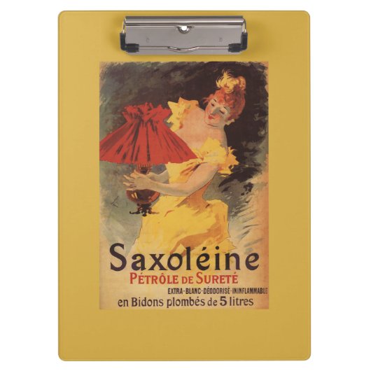 Saxoleine Lamp Oil Red Lampshade Klembord (Voorkant)