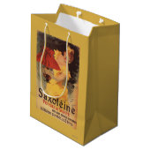 Saxoleine Lamp Oil Red Lampshade Medium Cadeauzakje (Achterkant Gekanteld)