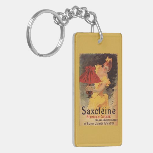 Saxoleine Lamp Oil Red Lampshade Sleutelhanger (Voorkant Links)