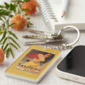 Saxoleine Lamp Oil Red Lampshade Sleutelhanger (Voorkant Rechts)