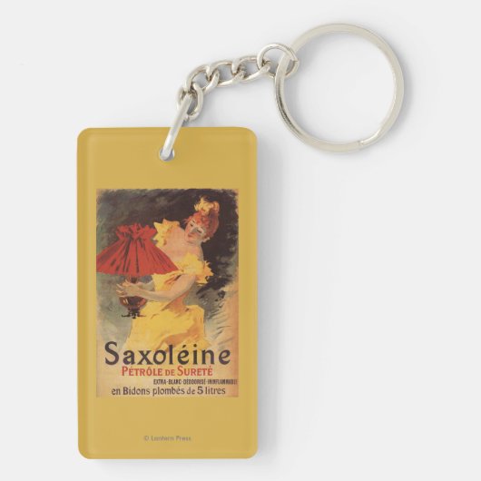 Saxoleine Lamp Oil Red Lampshade Sleutelhanger (achterkant)