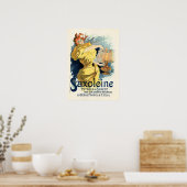 SAXOLEINE OLIE LAMP Old French Poster Advertisatio (Keuken)