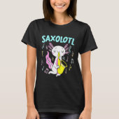 Saxolotl Saxophone Axalotl Walking Fish T-shirt (Voorkant)