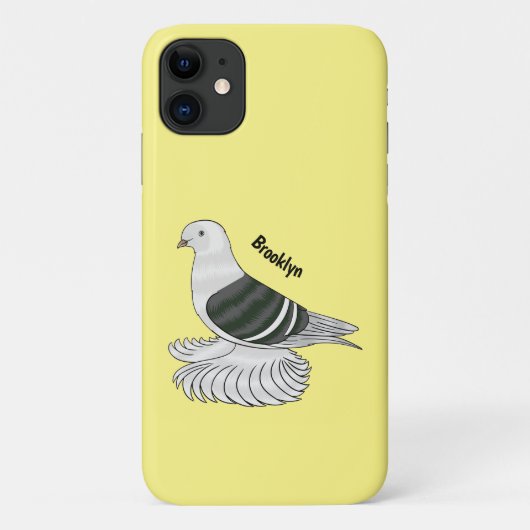 Saxon Shield duivenvogel cartoon illustratie Case-Mate iPhone Case (Achterkant)