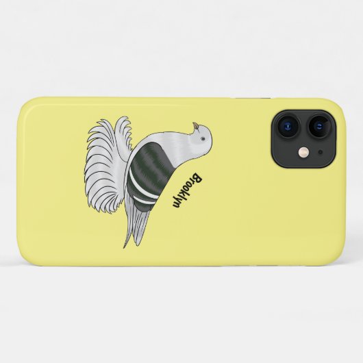 Saxon Shield duivenvogel cartoon illustratie Case-Mate iPhone Case (Achterkant (horizontaal))