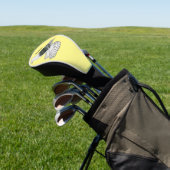 Saxon Shield duivenvogel cartoon illustratie Golfheadcover (Insitu)