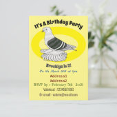 Saxon Shield duivenvogel cartoon illustratie Kaart (Staand voorkant)