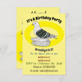 Saxon Shield duivenvogel cartoon illustratie Kaart (Voorkant / Achterkant)