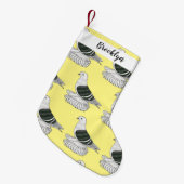 Saxon Shield duivenvogel cartoon illustratie Kleine Kerstsok (Voorkant (Hangend))