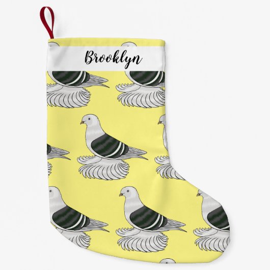 Saxon Shield duivenvogel cartoon illustratie Kleine Kerstsok (Voorkant)