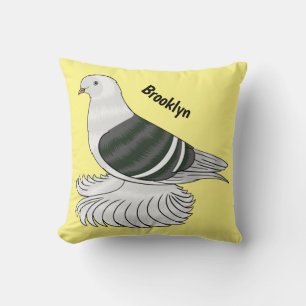 Saxon Shield duivenvogel cartoon illustratie Kussen